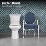 Kohler Santa Rosa 12-Inch Rough-In One-Piece Elongated Chair Height Toilet with Single Flush (1.28 GPF) in White, featuring a Soft Close Seat.