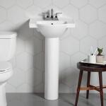 Kohler White Veer Vitreous China Pedestal