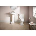 Kohler Elmbrook White 7 in. W x 8 in. D Rectangular Pedestal Sink Base