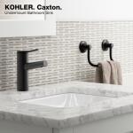 Kohler Caxton 20-5/16 in. White Rectangular Undermount Bathroom Sink with Overflow 