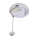 5 in. 7.5-Watt White Pull Chain LED Lampholder with Adjustable CCT 2700K, 3000K, 5000K (PC5824)