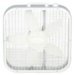 LaskoSave-Smart Energy Efficient 20 in. 3 Speed White Box Fan with Built-In Carry Handle (3733)