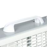 LaskoSave-Smart Energy Efficient 20 in. 3 Speed White Box Fan with Built-In Carry Handle (3733)