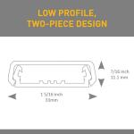 Legrand Wiremold Non-Metallic PVC Raceway T-Fitting, White (NMW11)