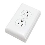 LegrandWiremold Non-Metallic PVC Raceway 15 Amp Duplex Receptacle Box Kit with Faceplate and Outlet, White (NMW2-D)