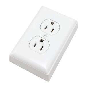 LegrandWiremold Non-Metallic PVC Raceway 15 Amp Duplex Receptacle Box Kit with Faceplate and Outlet, White (NMW2-D)