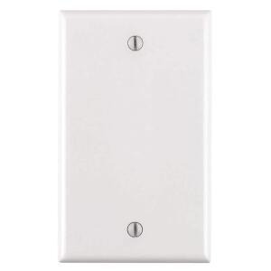 Leviton1-Gang White Blank Plate Plastic Standard Wall Plate (1-Pack) - R52-88014-00W