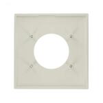 Leviton2-Gang White 2.145 in. Single Outlet/Receptacle Nylon Standard Wall Plate (1-Pack) - R52-80726-00W