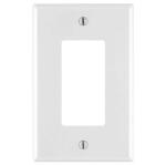 Leviton1-Gang White Decora/Rocker Nylon Midway/Midsize Wall Plate (0PJ26-00W) (1-Pack)