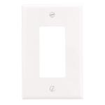 Leviton1-Gang White Decora/Rocker Nylon Midway/Midsize Wall Plate (0PJ26-00W) (1-Pack)