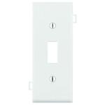 Leviton1-Gang White Toggle Nylon Standard Sectional Center Panel Wall Plate (1-Pack) - 905-0PSC1-00W