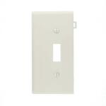 Leviton1-Gang White Toggle Nylon Standard Sectional End Panel Wall Plate (1-Pack) - 905-0PSE1-00W