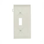 Leviton1-Gang White Toggle Nylon Standard Sectional End Panel Wall Plate (1-Pack) - 905-0PSE1-00W