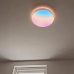 LIFX 15 in. White Indoor Selectable LED Flush Mount Multi-Color Smart Wi-Fi Ceiling Light LFXRND1556C/WH