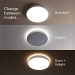 LIFX 15 in. White Indoor Selectable LED Flush Mount Multi-Color Smart Wi-Fi Ceiling Light LFXRND1556C/WH