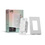 LIFX Smart Switch, 2 Button in-Wall Wi-Fi Smart Touch Switch - White