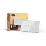 LIFX Smart Wi-Fi Connected White Touch Light Switch Single-Pole 4-Buttons