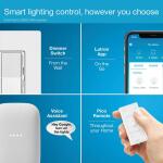 Lutron Diva Smart Dimmer Switch for Caseta Smart Lighting, 150-Watt LED (DVRF-6L-WH-R) White DVRF-6L-WH-R