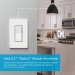 Lutron Diva Smart Dimmer Switch for Caseta Smart Lighting, 150-Watt LED (DVRF-6L-WH-R) White DVRF-6L-WH-R