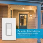 Lutron Claro Smart Switch for Caseta,(DVRF-5NS-WH-R) White