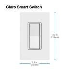 Lutron Claro Smart Switch for Caseta,(DVRF-5NS-WH-R) White