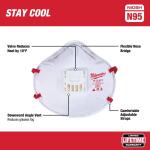 MilwaukeeN95 Professional Multi-Purpose Valved Respirator (48-73-4011)