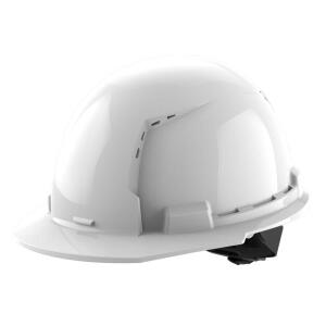 MilwaukeeBOLT White Type 1 Class C Front Brim Vented Hard Hat with 4 Point Ratcheting Suspension (48-73-1200)