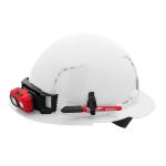 MilwaukeeBOLT White Type 1 Class C Full Brim Vented Hard Hat with 4 Point Ratcheting Suspension (48-73-1201)