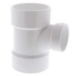 NIBCO3 in. x 3 in. x 2 in. PVC DWV All Hub Sanitary Tee Fitting (C4811HD332)