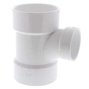 NIBCO3 in. x 3 in. x 2 in. PVC DWV All Hub Sanitary Tee Fitting (C4811HD332)