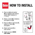 OateyForm N Fit 1-1/2 in. White Plastic Sink Drain Flexible P-Trap (DC3522605)