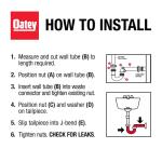 Oatey1-1/4 in. White Plastic Sink Drain P- Trap (HDC9700B)