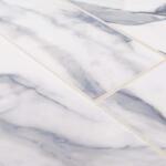 Jeffrey CourtGlossy Ocean Carrara White 4 in. x 12 in. Glossy Ceramic Wall Tile (0.322 sq. ft./Each) (13011)