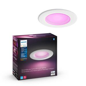 Philips Hue 5 in. / 6 in. LED Smart Color Changing Recessed High Lumen Downlight with Bluetooth - 1Pack