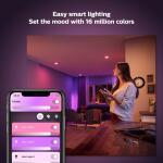 Philips Hue 5 in. / 6 in. LED Smart Color Changing Recessed High Lumen Downlight with Bluetooth - 1Pack