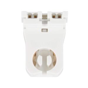 PhilipsLow Profile 6.5 In. 600V White Lamp Socket for Bi-Pin Fluorescent Lamp Holder (2-Pack) (496646)