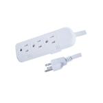 3-Outlet Mini Power Strip with 1.5 ft. Cord - White YLPT-1