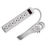 4 ft. 6-Outlet Power Strip with 45° Angle Plug ( YLPT-90)