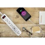 6-Outlet Power Strip with 4 ft. Cord Right Angle Plug (2-Pack) (YLPT-90B)