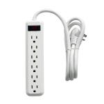 6-Outlet Power Strip with 4 ft. Cord Right Angle Plug (2-Pack) (YLPT-90B)