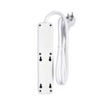 4-Outlet Power Strip Surge Protector with 3 ft. Cord - White YLPT94