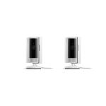 Ring Indoor Cam (2nd Gen) - Plug-In Smart Security Wifi Video Camera - White (2-Pack)