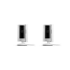 Ring Indoor Cam (2nd Gen) - Plug-In Smart Security Wifi Video Camera - White (2-Pack)