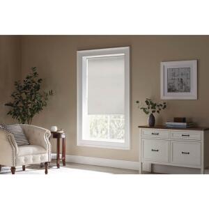 Cut-to-Size White Cordless Room Darkening Vinyl Roller Shade 37.25 in. W x 78 in. L (UVRD6G3778)