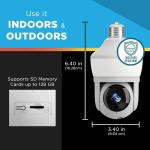 SIGHT BULB 360 Motion-Detecting Indoor/Outdoor Wi-Fi Security Camera with Built-In Light