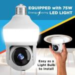 SIGHT BULB 360 Motion-Detecting Indoor/Outdoor Wi-Fi Security Camera with Built-In Light