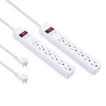 6-Outlet Surge Protector (2-Pack) (LTS-06H-2)