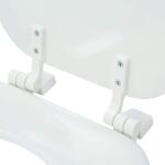 Round Enameled Wood Closed Front Toilet Seat in White (30015 000)