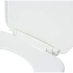 Round Plastic Closed Front Toilet Seat in White (30071-000)