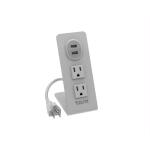 TzumiPower Stand 2-Outlet Multi-Port Surge Protector (8448HD)